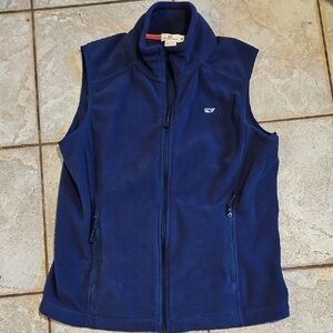 Navy Blue Vineyard Vines Fleece Vest